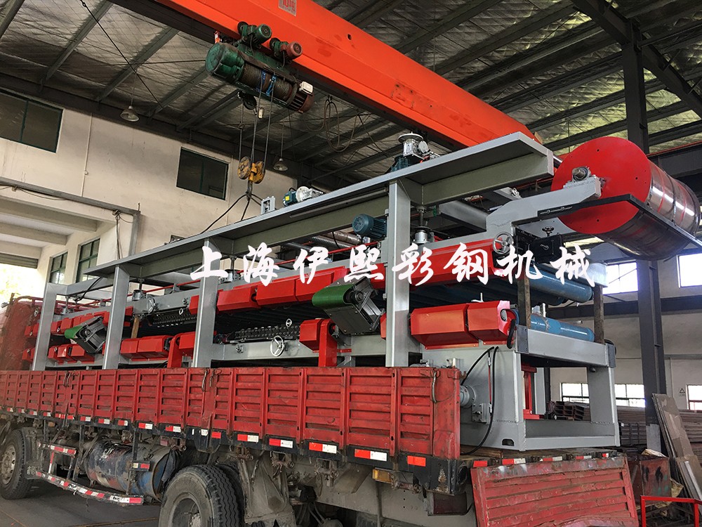 冷凍車庫板彩鋼夾芯板復合機